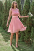 Load image into Gallery viewer, Blush Chiffon and Lace Dress