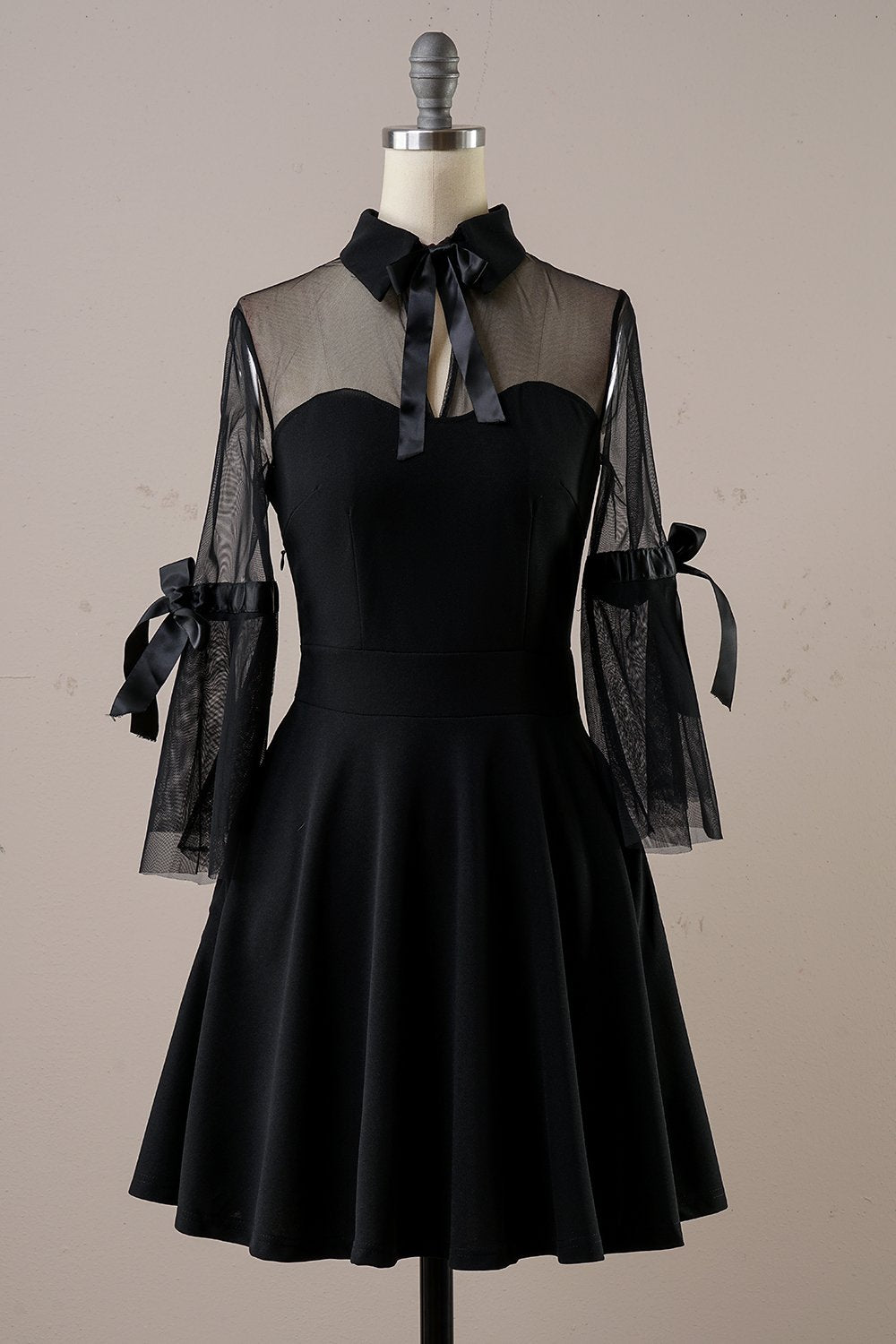 Black Halloween Vintage Dress