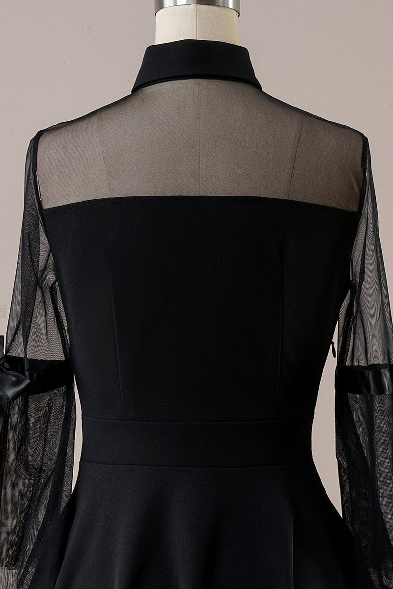 Load image into Gallery viewer, Black Halloween Vintage Dress