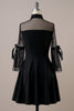 Load image into Gallery viewer, Black Halloween Vintage Dress