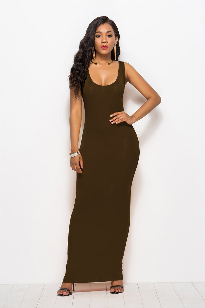 Load image into Gallery viewer, Black Casual Long Dress