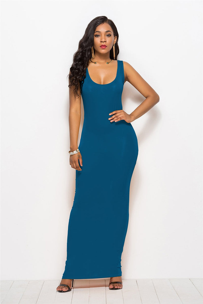 Load image into Gallery viewer, Black Casual Long Dress