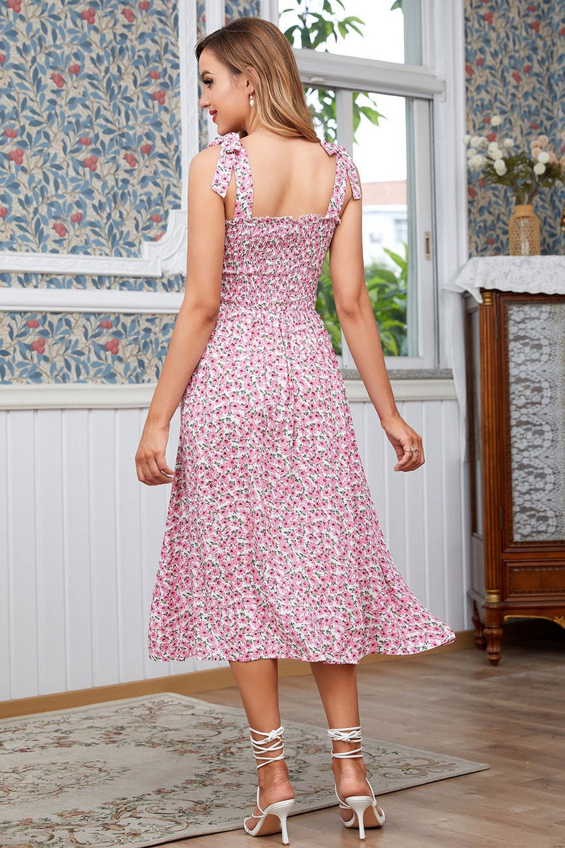 Load image into Gallery viewer, Floral Print Summer Boho Dress