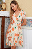 Load image into Gallery viewer, Flower Print Casual Wrap Dress