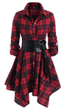 Vintage Plaid 1950s Halloween Dress