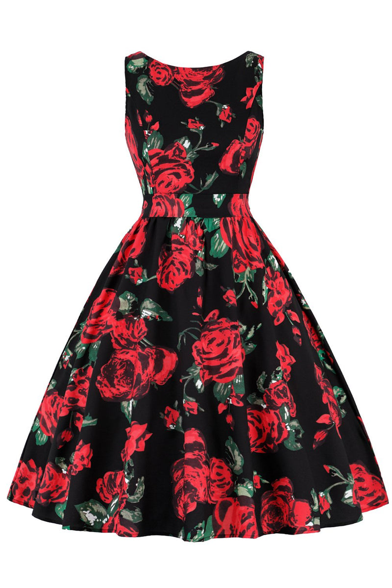 Load image into Gallery viewer, Vintage Flower Printed Dress