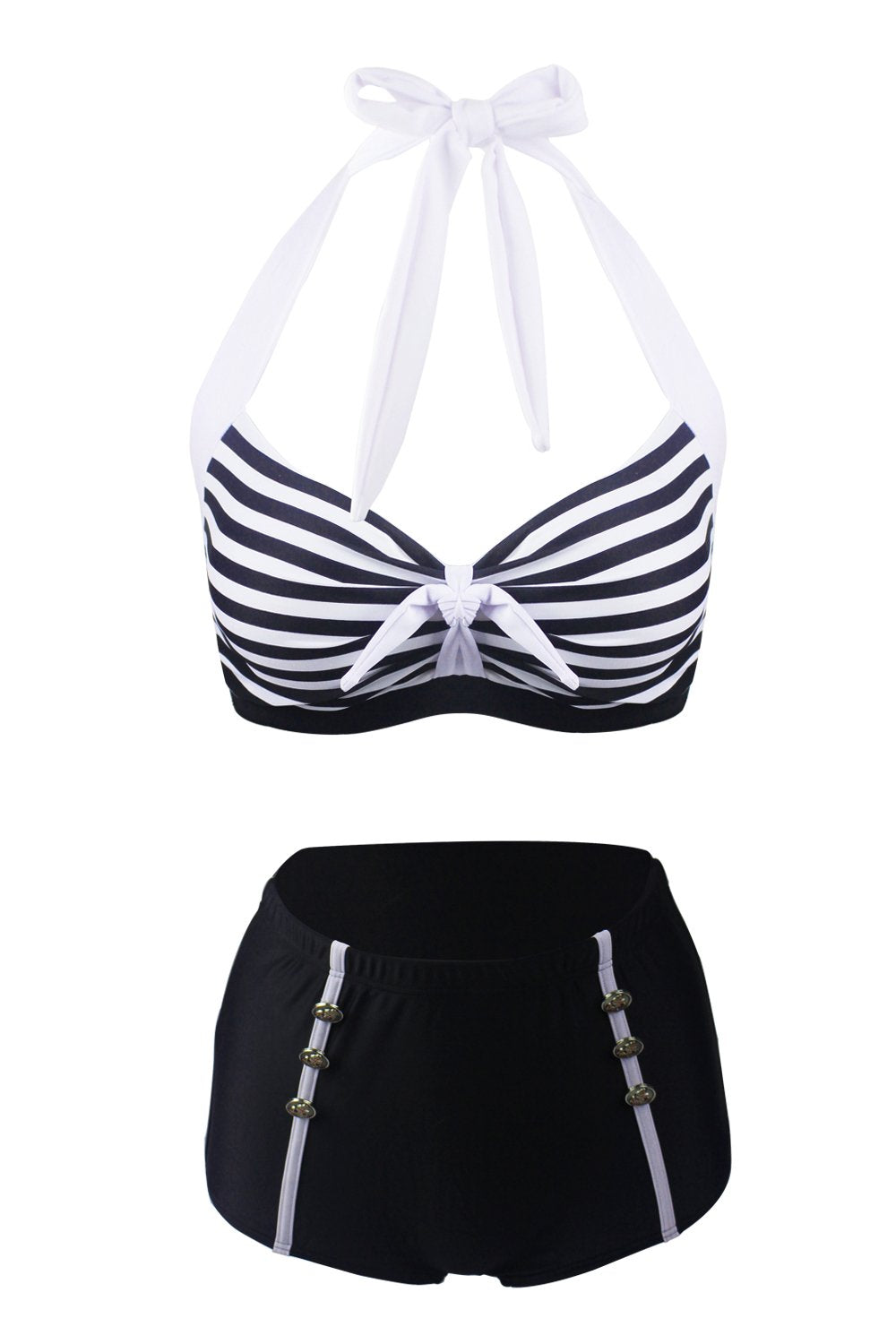 Stripes Two Piece Bikini Swimsuit