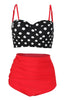 Load image into Gallery viewer, Vintage Fuchsia Spaghetti Straps Swimwear