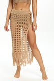 White Crochet Swim Skirt Cover Up