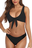 Wide Straps Knotted Bikini