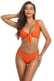 Wide Straps Knotted Bikini