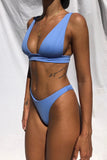 Two Piece Solid Bikini