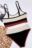 Two Piece Stripe Swimsuit