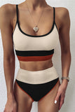 Two Piece Stripe Swimsuit