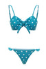 Load image into Gallery viewer, Blue Polka Dots Swimsuit