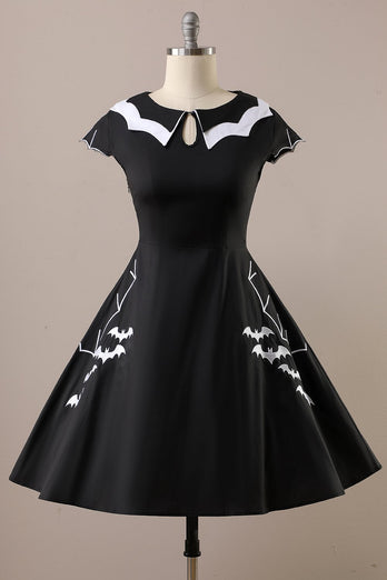 Halloween Bat Print Dress