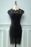 Black Bodycon Lace Dress