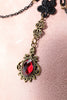 Load image into Gallery viewer, Black Women Halloween Necklace with Flowers