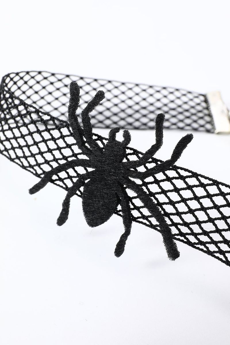Load image into Gallery viewer, Black Halloween Spider Choker