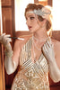 Load image into Gallery viewer, Champagne 1920s Accessories Five Pieces Sets