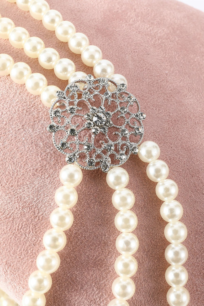 Load image into Gallery viewer, White Pearl 1920s Accessories Set