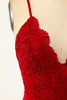 Load image into Gallery viewer, Dark Red Mermaid Prom Dress
