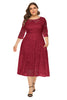 Load image into Gallery viewer, Plus Size Long Sleeves Lace Dress