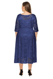 Plus Size Long Sleeves Lace Dress