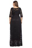 Plus Size Long Lace Dress