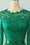 Back Lace Dress with Long Sleeves