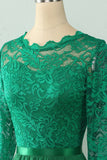 Back Lace Dress with Long Sleeves