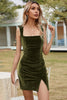 Load image into Gallery viewer, Army Green Christmas Party Dress