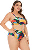 Load image into Gallery viewer, Plus Size High Waisted Print Swimsuit