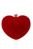 Load image into Gallery viewer, Red Velvet Heart Handbag