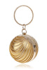 Load image into Gallery viewer, Golden Beaded Circle Party Clutch