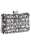 Black Party Clutch with Crystals