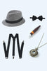 Load image into Gallery viewer, Blue 1920s Accessories Set for Men