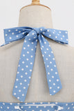 Retro Polka Dots Halter Open Back Dress