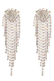 Gold Rhinestone Drop Earrings