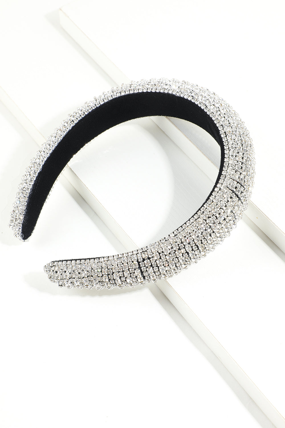 Glitter Silver Crystal Headband