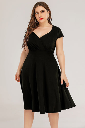 Plus Size Black Party Dress