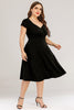 Load image into Gallery viewer, Plus Size Black Party Dress