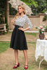 Load image into Gallery viewer, Black and White Polka Dots 1950s Dress