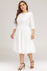 Load image into Gallery viewer, Plus Size White Formal Dress