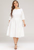 Load image into Gallery viewer, Plus Size White Formal Dress