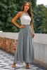 Load image into Gallery viewer, Grey Open Back Long Dress