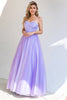 Load image into Gallery viewer, Purple Tulle A-line Prom Dress