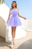 Light Purple Tulle Cocktail Dress