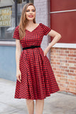 Red Plaid Vintage Dress