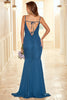 Load image into Gallery viewer, Ink Blue High-low Bridesmaid Dress